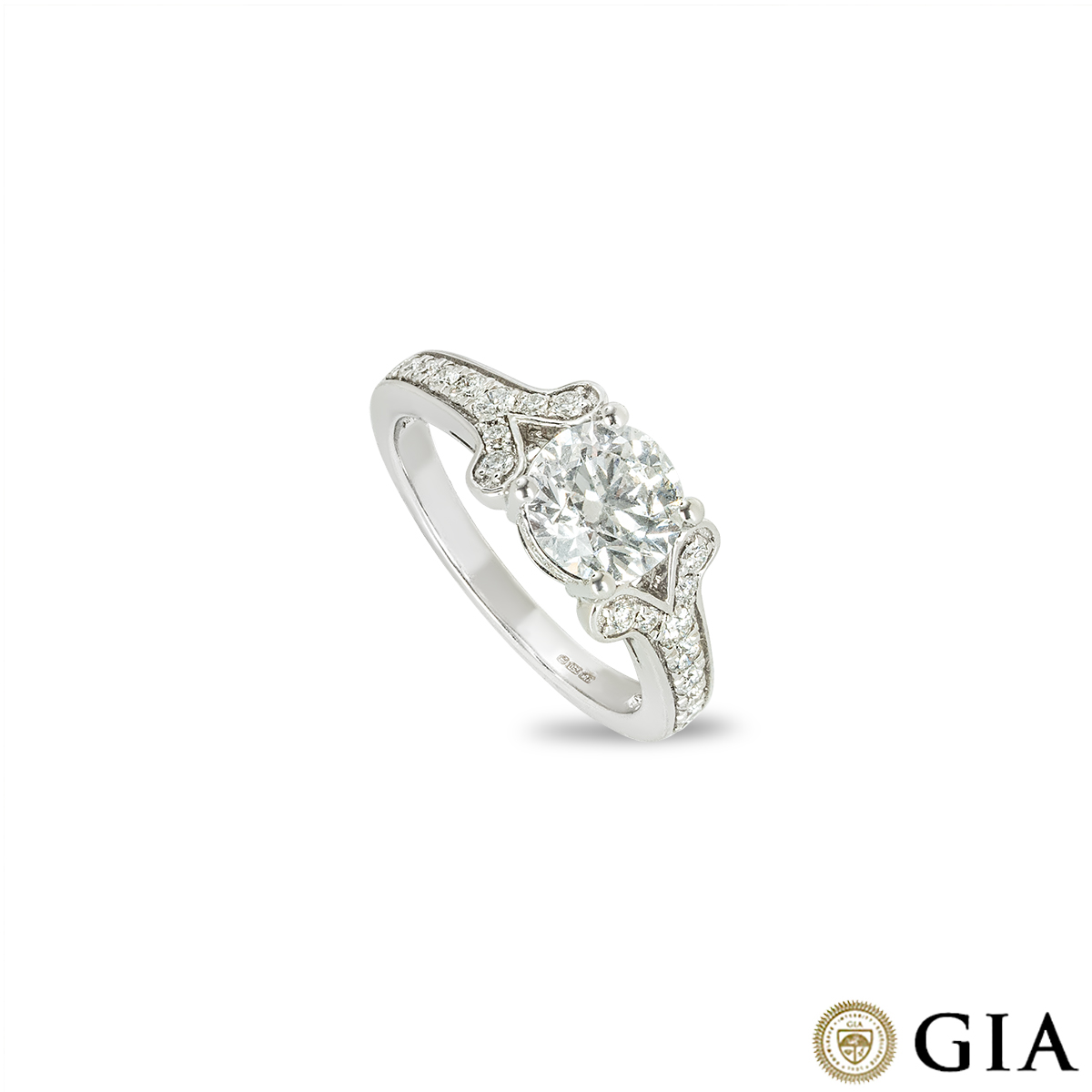 White Gold Round Brilliant Cut Diamond Ring 1.50ct F/SI1 White Gold Round Brilliant Cut Diamond Ring 1.50ct F/SI1